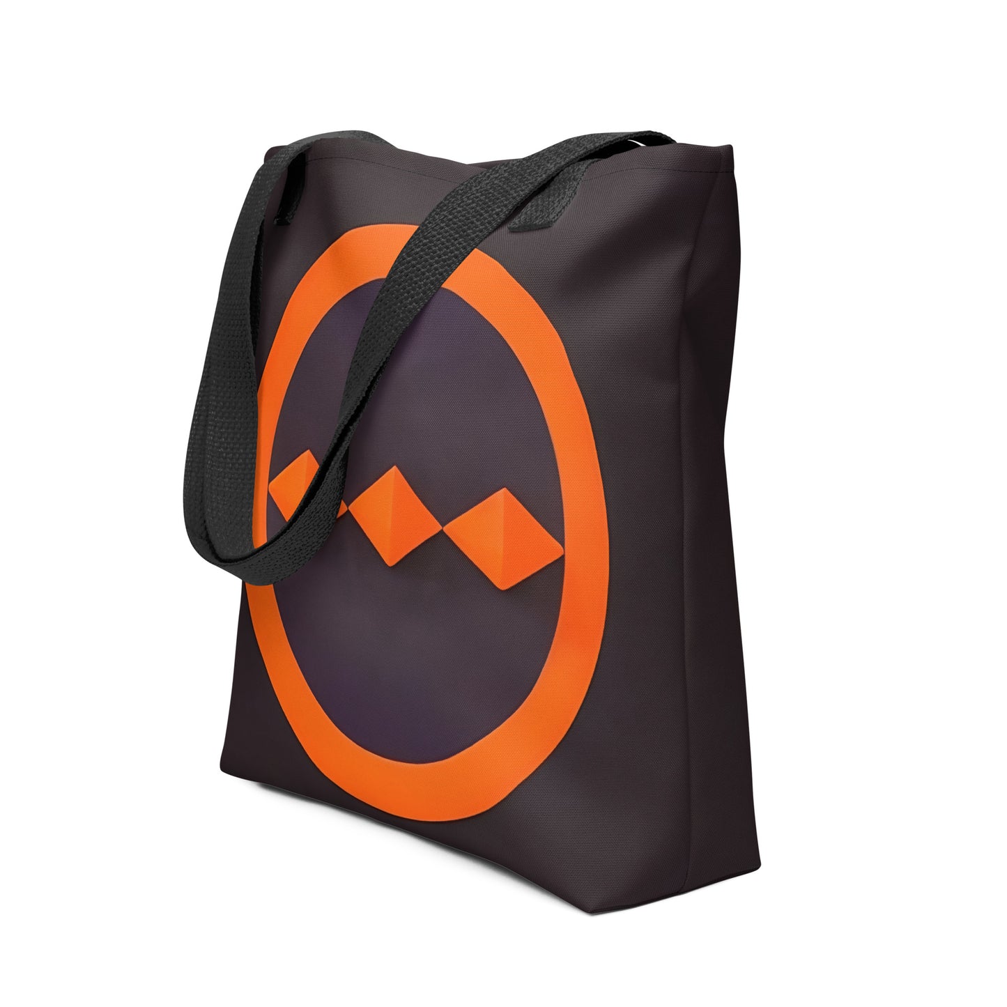 Geometric Eclipse in Retro Orange, Tote bag
