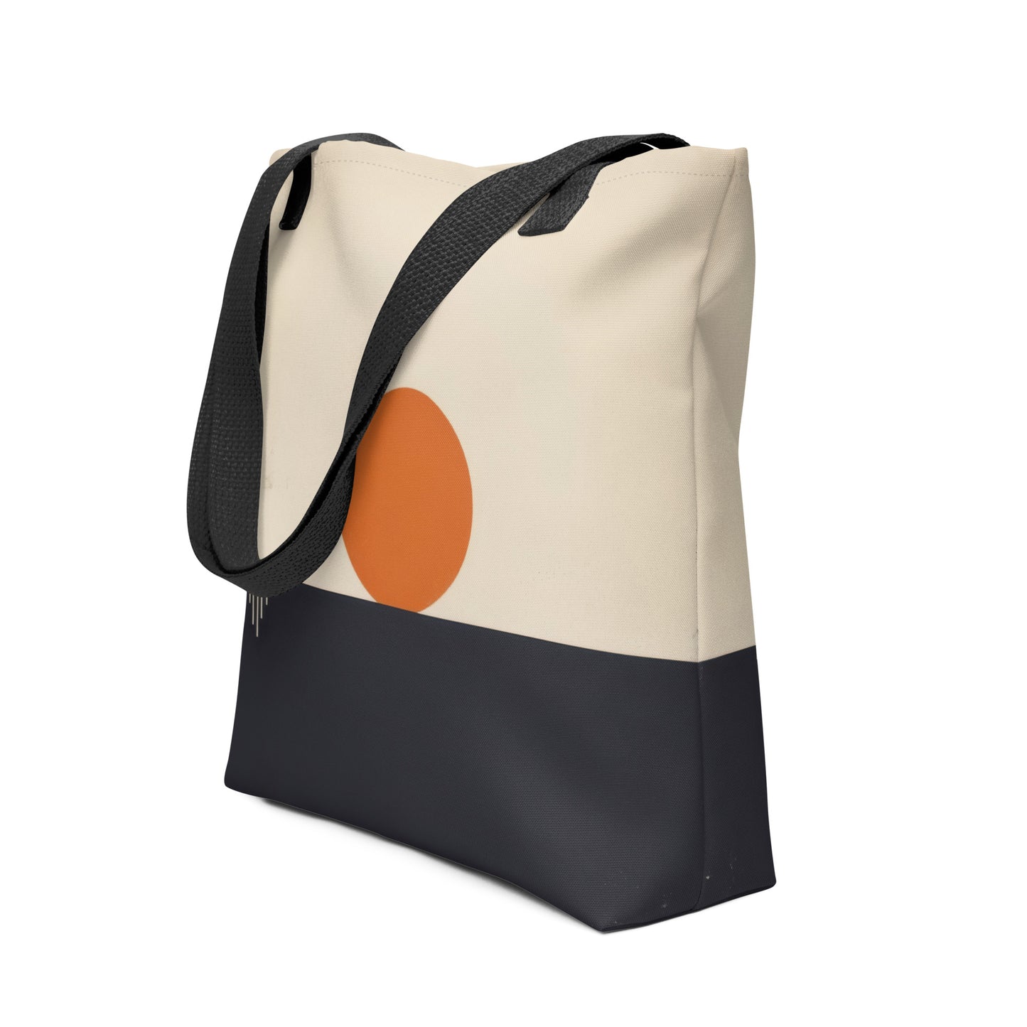 Vintage Horizon in Sunset Orange, Tote bag