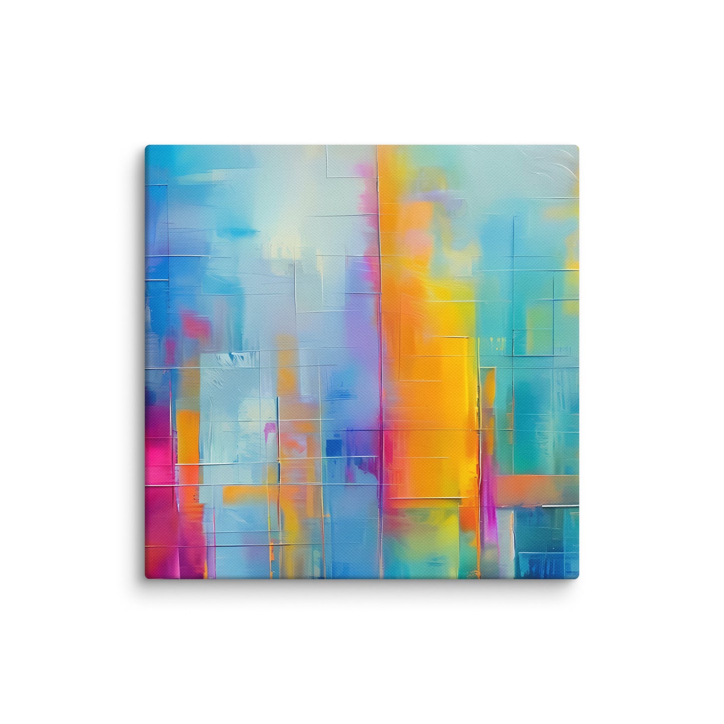 Neon Abstract Skyline, Canvas