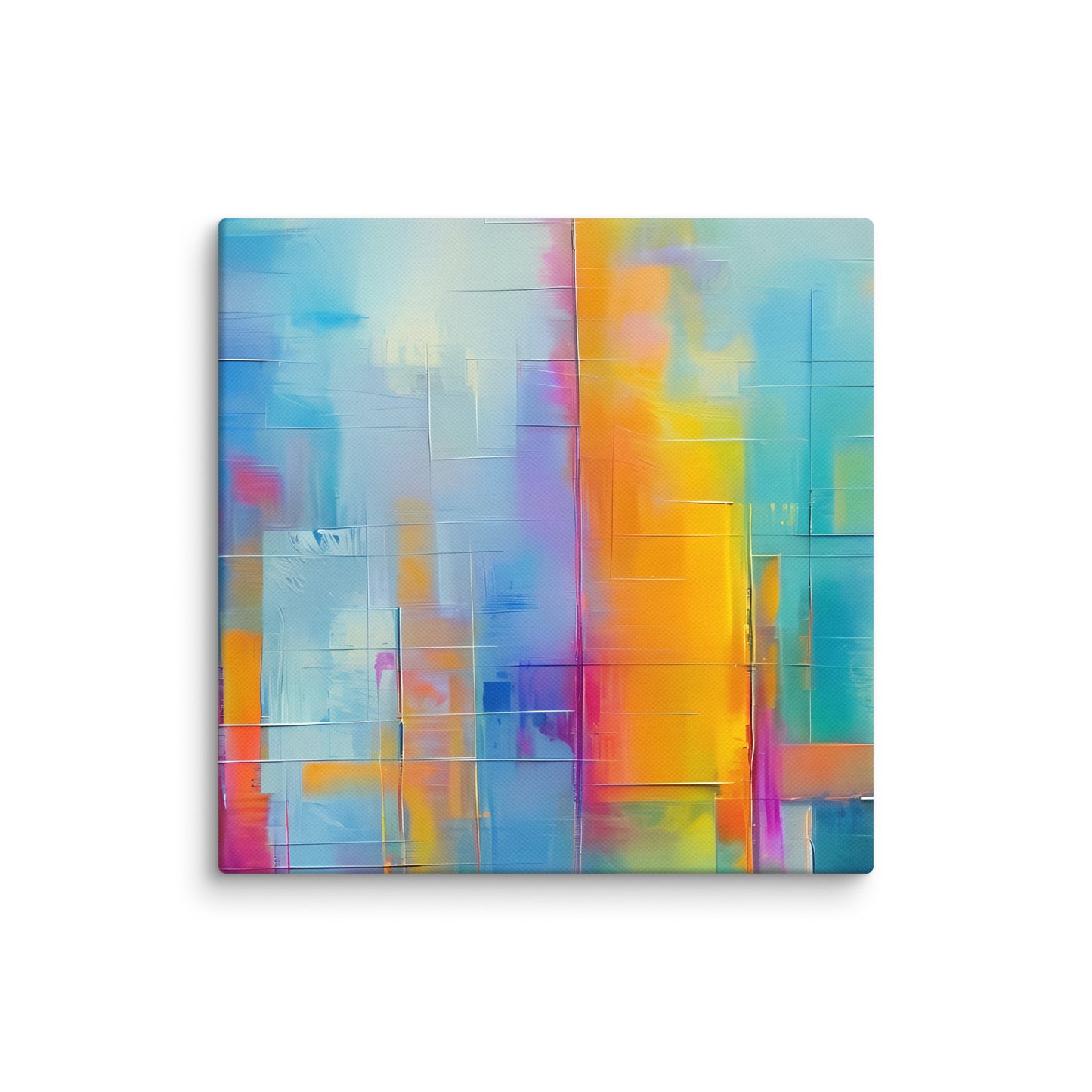 Neon Abstract Skyline, Canvas