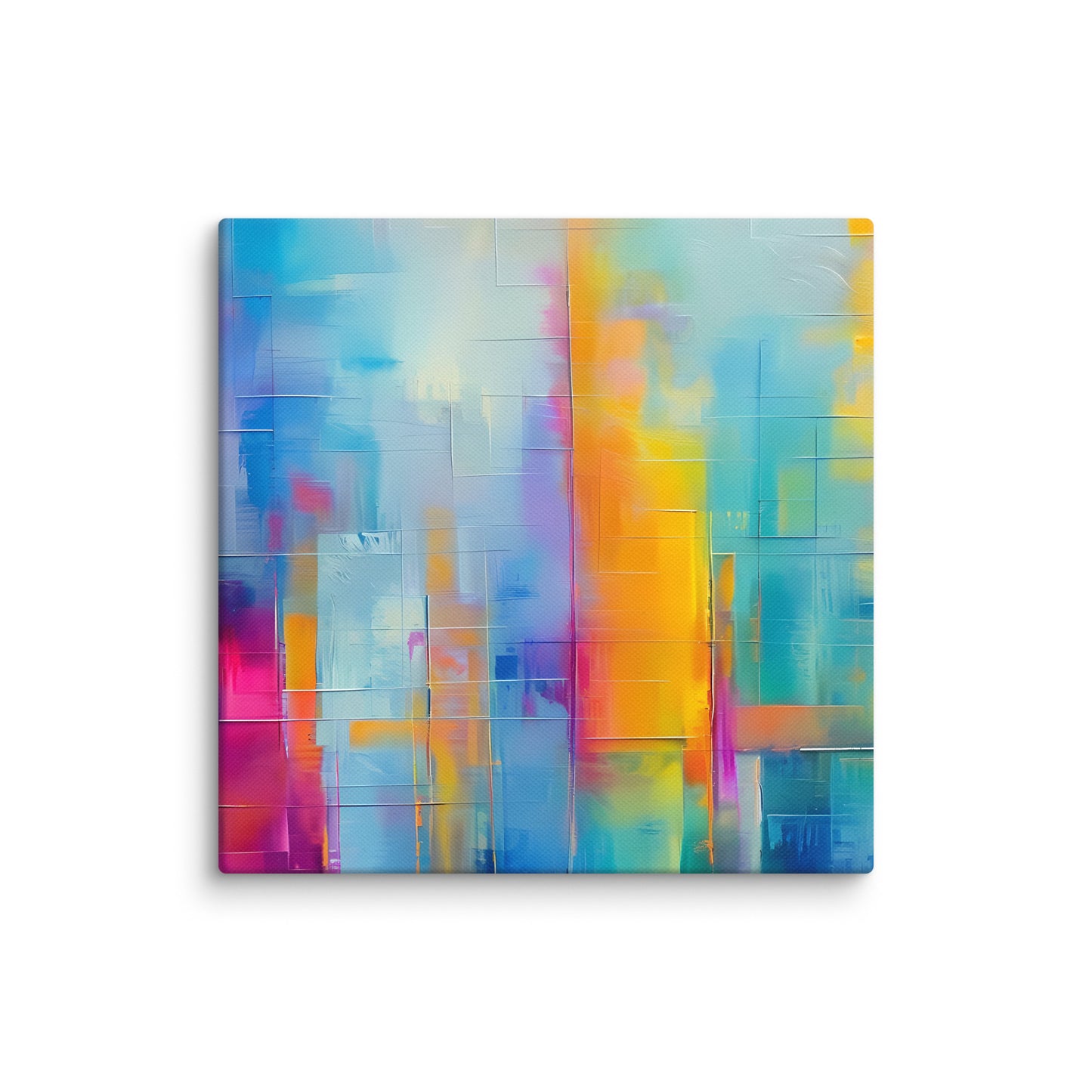Neon Abstract Skyline, Canvas