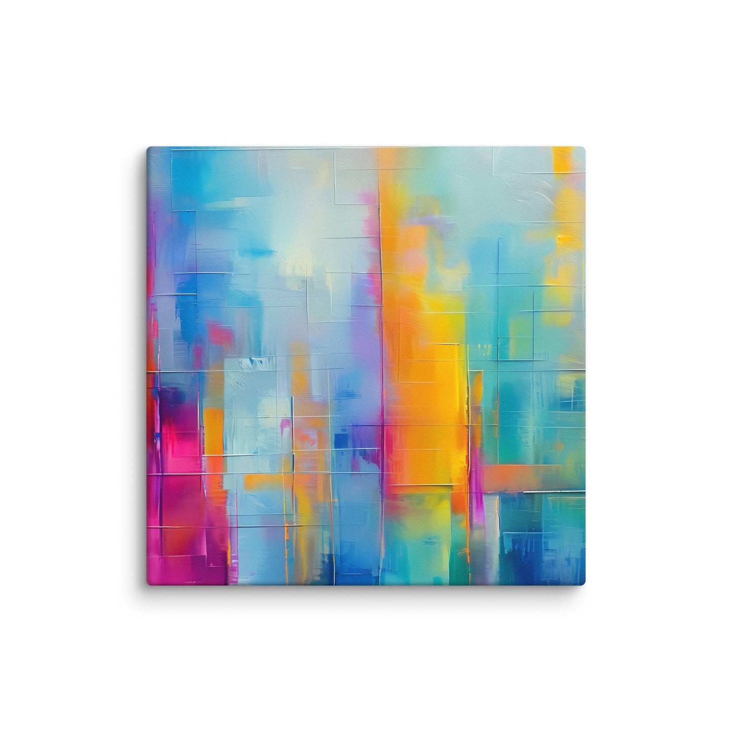 Neon Abstract Skyline, Canvas