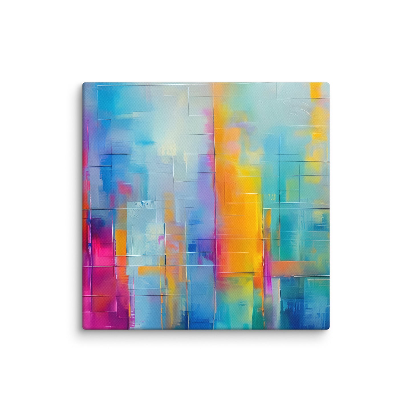 Neon Abstract Skyline, Canvas