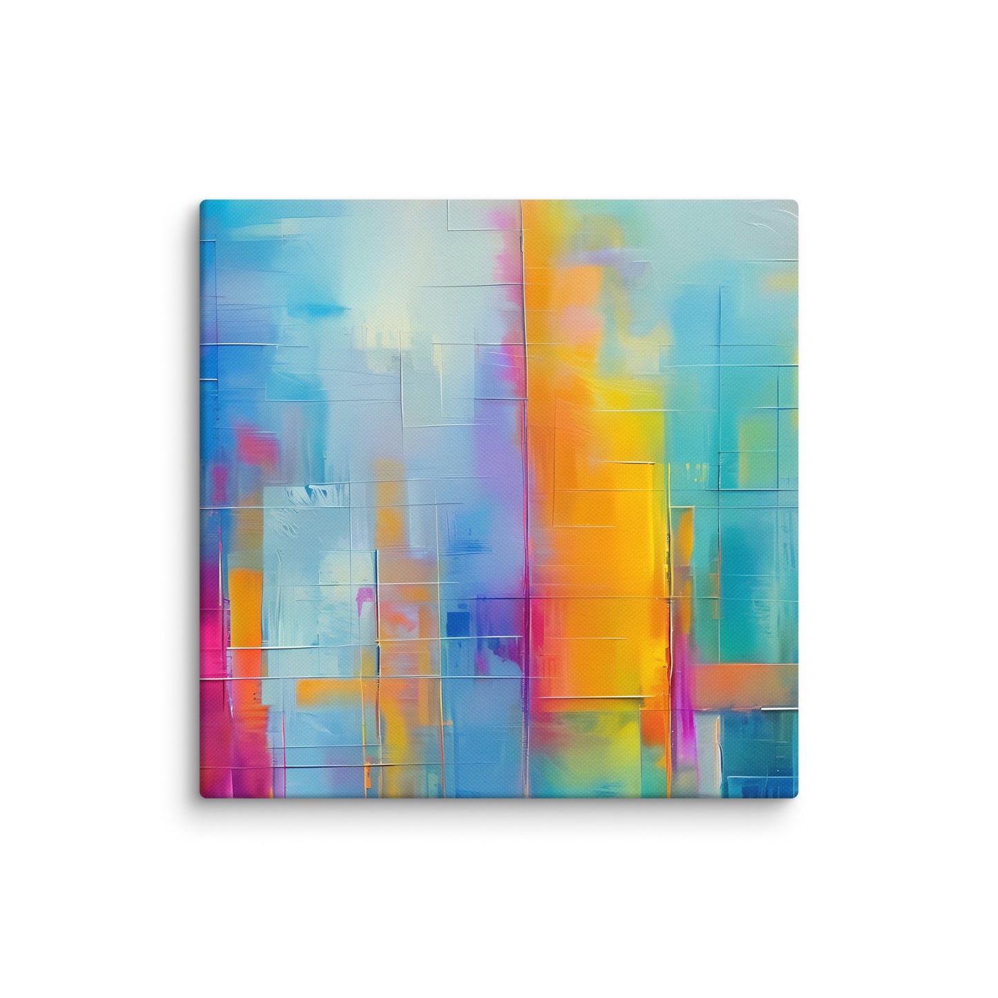 Neon Abstract Skyline, Canvas